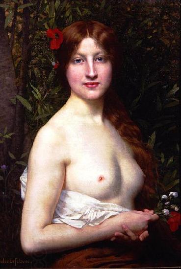 Jules Joseph Lefebvre Half Length Demi Nude China oil painting art